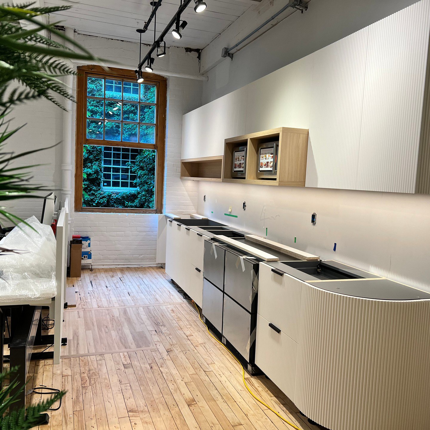 Custom kitchen cabinet installation in Toronto residential millwork project
