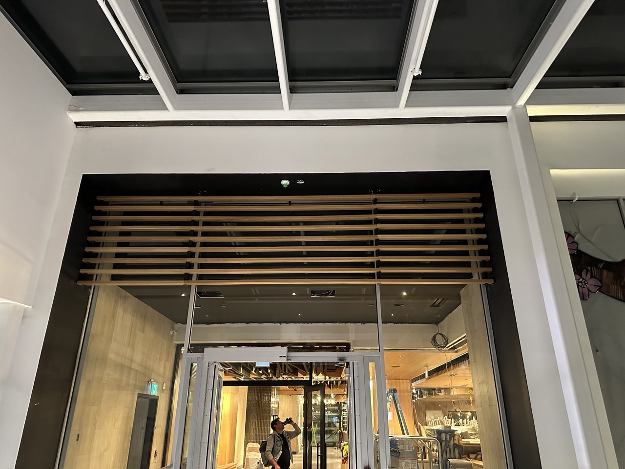 custom modern ceiling in Toronto at a Mall