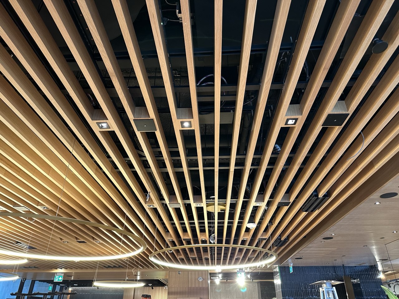 decorative wood ceiling in Toronto, installation and millwork